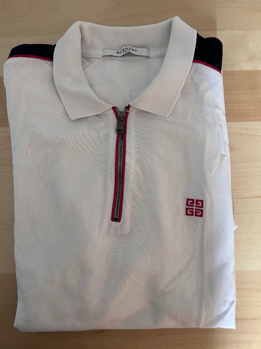 Givenchy Mens half zip polo shirt